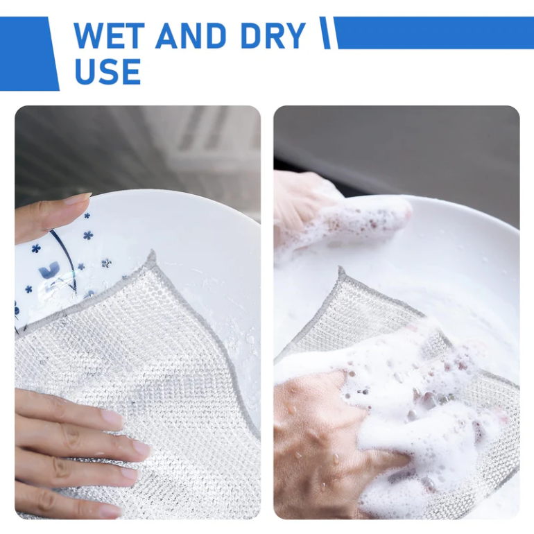 🔥Reusable Diamond WeaveScrubber Cloths - Tough onStains, Gentle on Surfaces