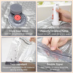 🎁 Mother's Day Sale 49% OFF - Cordless Travel Vacuum Storage Compression Bag Set