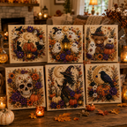 💥 Last Day 50% OFF – 👻✨ Halloween Pearl Art DIY Kit – Turn Tiny Pearls into Spooky-Cute Magic