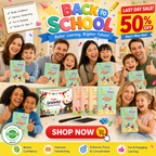 💥LAST DAY SALE 50%OFF📚MagicBook | Kids Practice Copybook Set (4Pcs/Set)