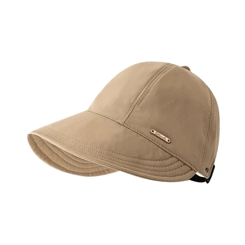 👒🔥Flattering Wide Brim Sun Hat for Women – UPF 50+ Face-Framing Visor Cap for Beach, Travel & Outdoor Wear