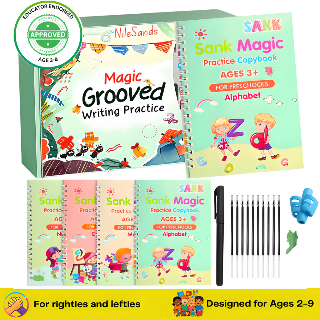 💥LAST DAY SALE 50%OFF📚MagicBook | Kids Practice Copybook Set (4Pcs/Set)