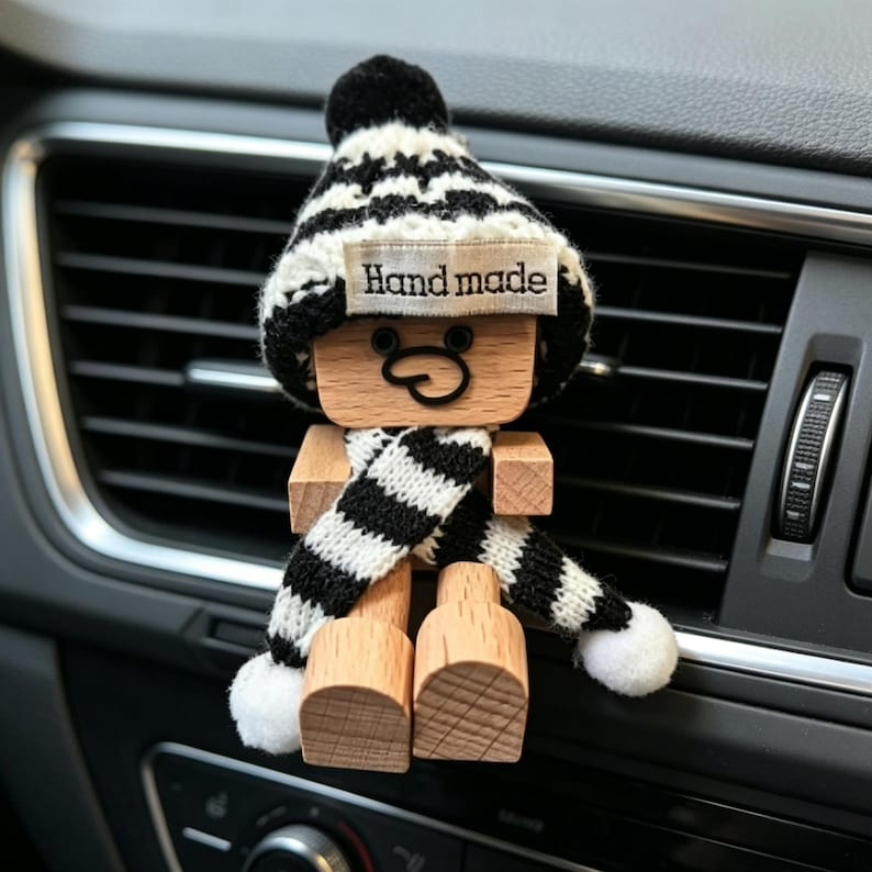 ⚡50K+ Sold🔥Selling Fast – Shaking Feet Wooden Doll - Sways with 12 Pcs Magnetic Expressions