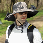 🔥Father's Day Sale 49% OFF - Wide Brim Solar Fan Outdoor Fishing Hat-Solar & USB Charging