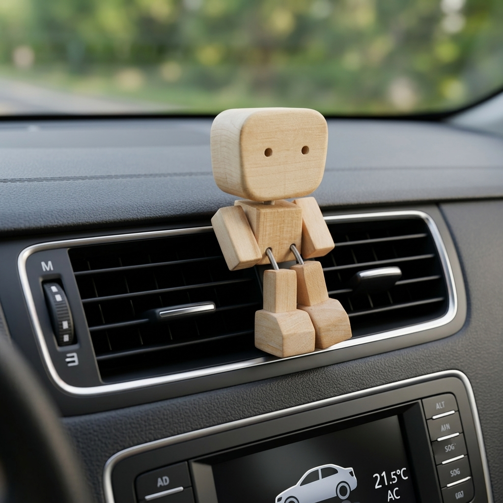⚡50K+ Sold🔥Selling Fast – Shaking Feet Wooden Doll - Sways with 12 Pcs Magnetic Expressions
