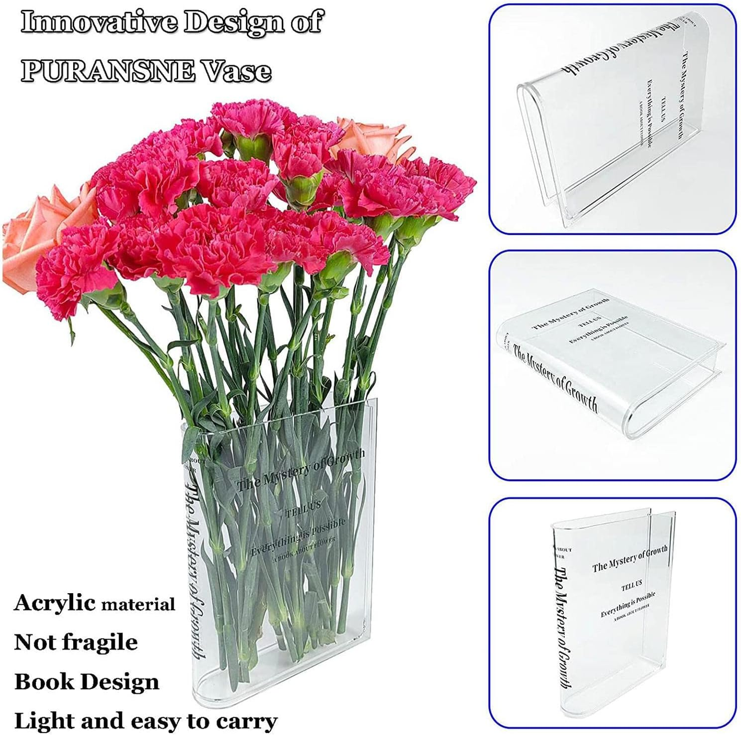 🔥LAST DAY 49% OFF - Books About Flowers | Book Vase