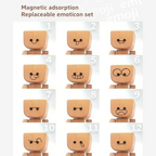 ⚡50K+ Sold🔥Selling Fast – Shaking Feet Wooden Doll - Sways with 12 Pcs Magnetic Expressions