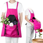 ✨Cross Back Gardening Apron With Deep Kangaroo Release Pockets