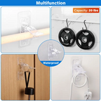 🔥6-Pack No Drill Needed Curtain Rod Holders Brackets | Heavy-Duty & Damage-Free