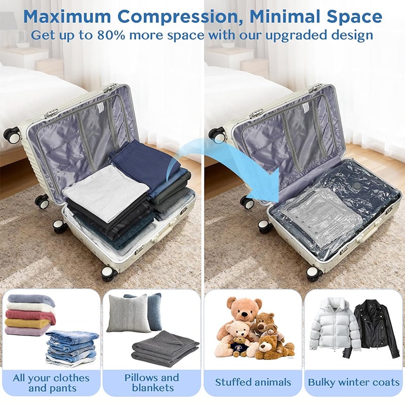 🎁 Mother's Day Sale 49% OFF - Cordless Travel Vacuum Storage Compression Bag Set
