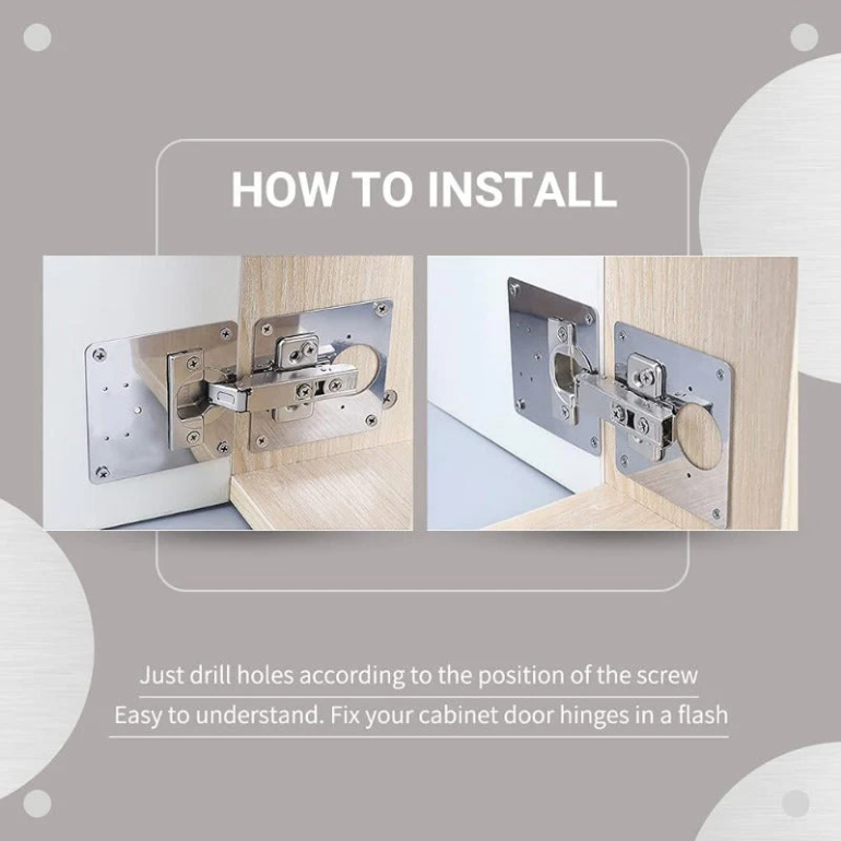 🔥Hingesaver Stainless Steel Cabinet Hinge Repair Kit