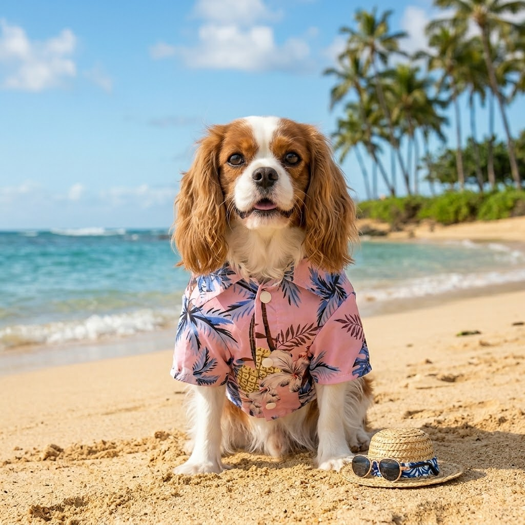 Hawaiian Breeze Tropical Pet Shirt Set