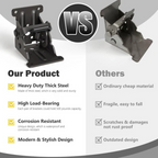 Heavy-Duty Folding Brackets with 90° Lock - Space-Saving Steel Hinges