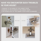 🔥Hingesaver Stainless Steel Cabinet Hinge Repair Kit