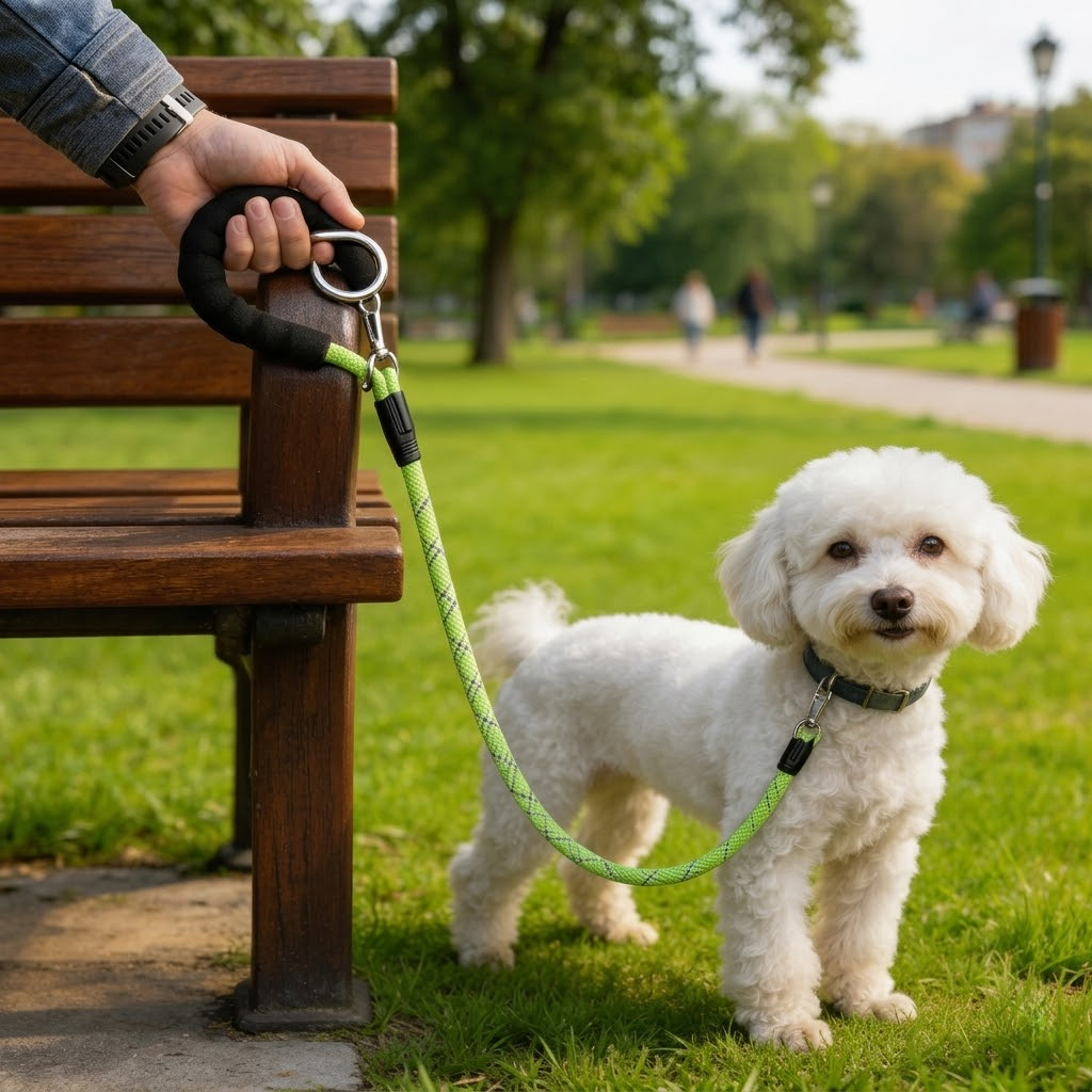 Pet dog walking leash