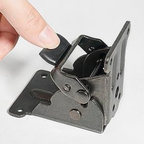 Heavy-Duty Folding Brackets with 90° Lock - Space-Saving Steel Hinges